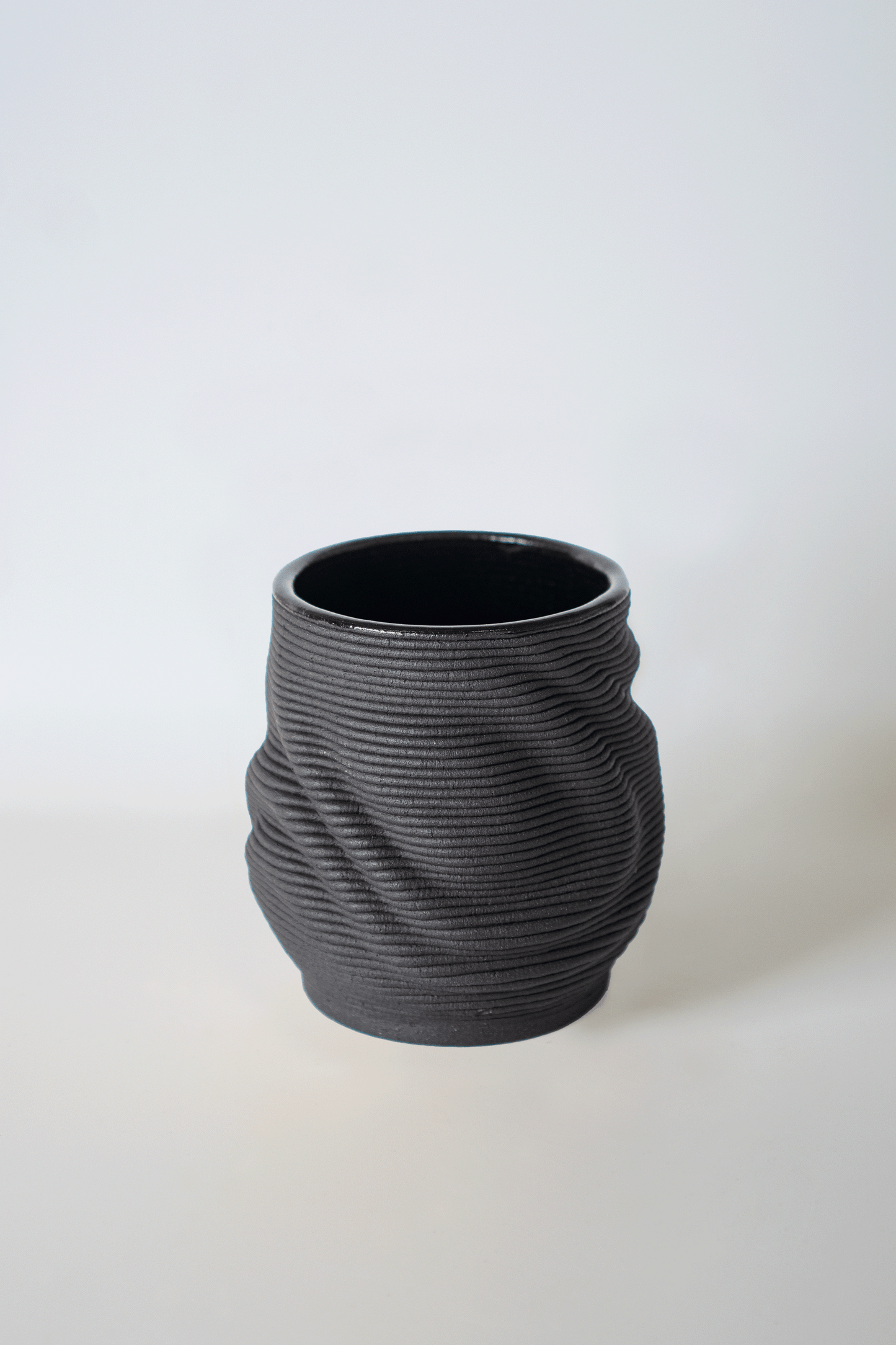 Dream - Black 3D-Printed Clay Cup