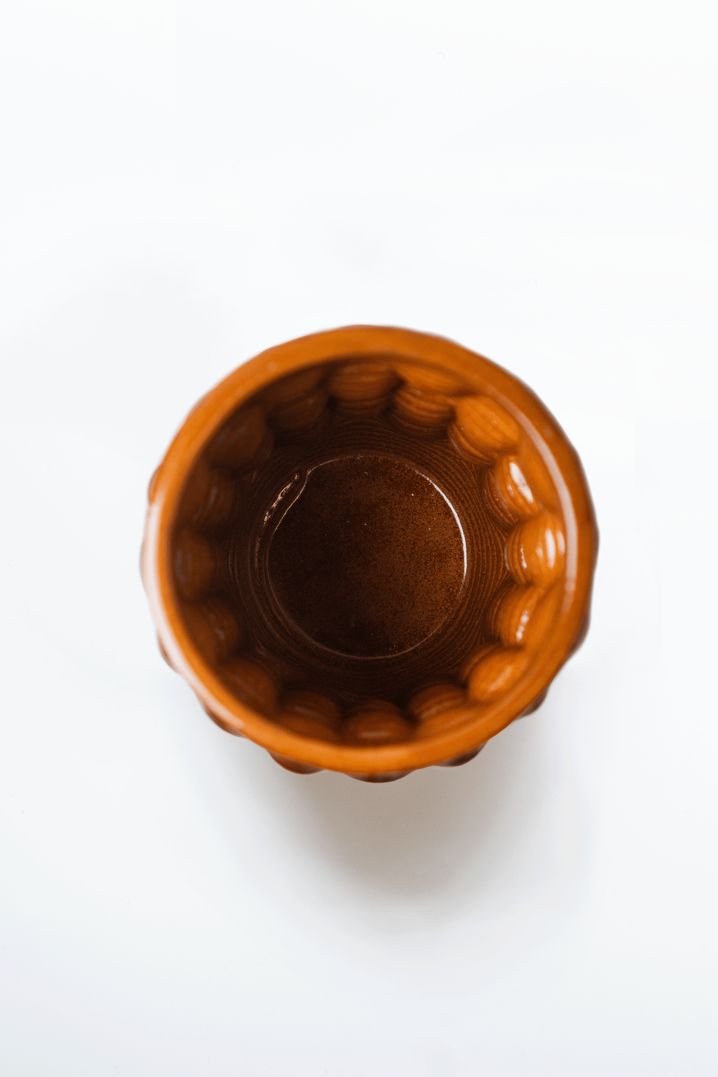 Ripple - Espresso Beige 3d Printed Clay Cups