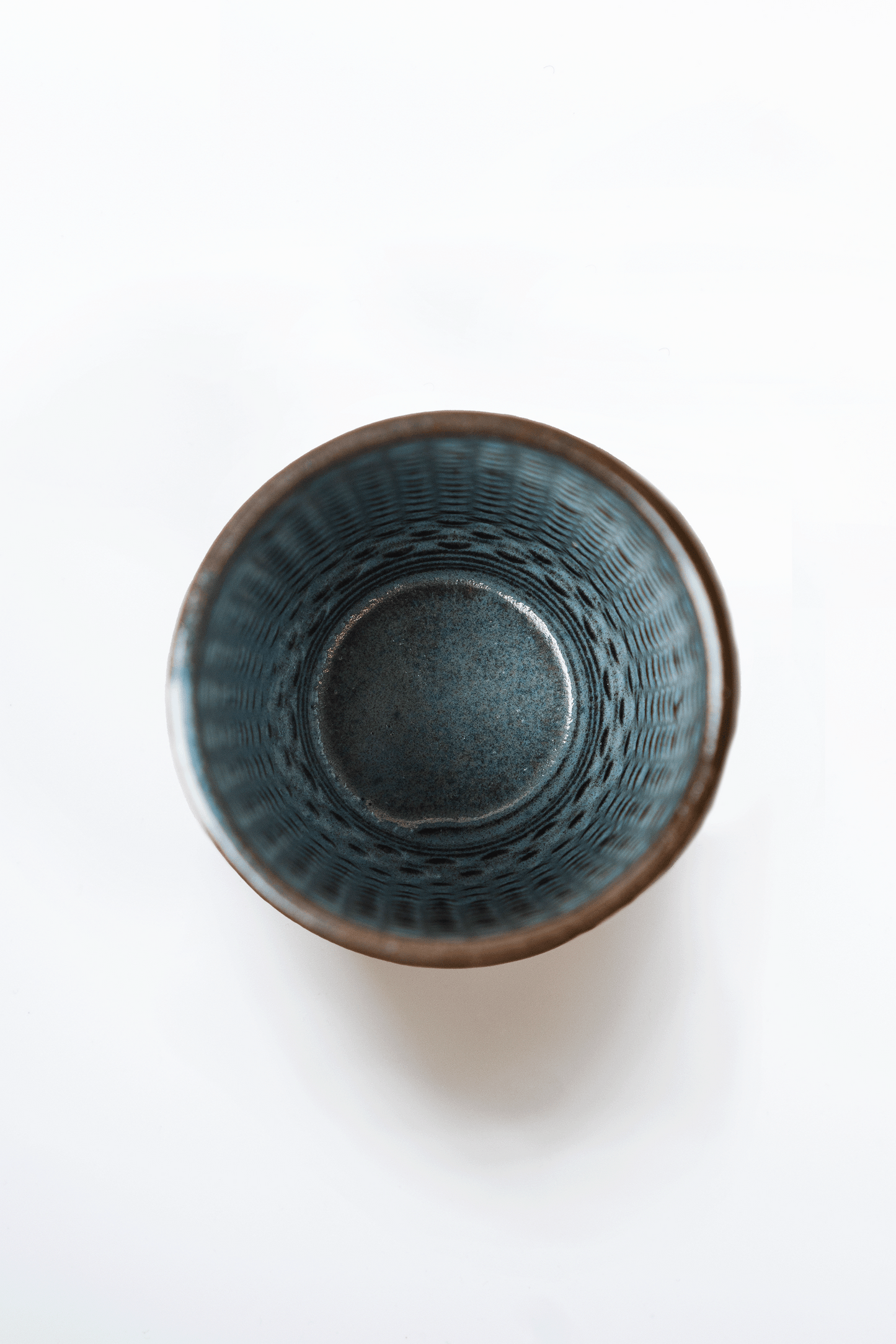 Tactile -Black Light Blue 3d Printed Clay Cup