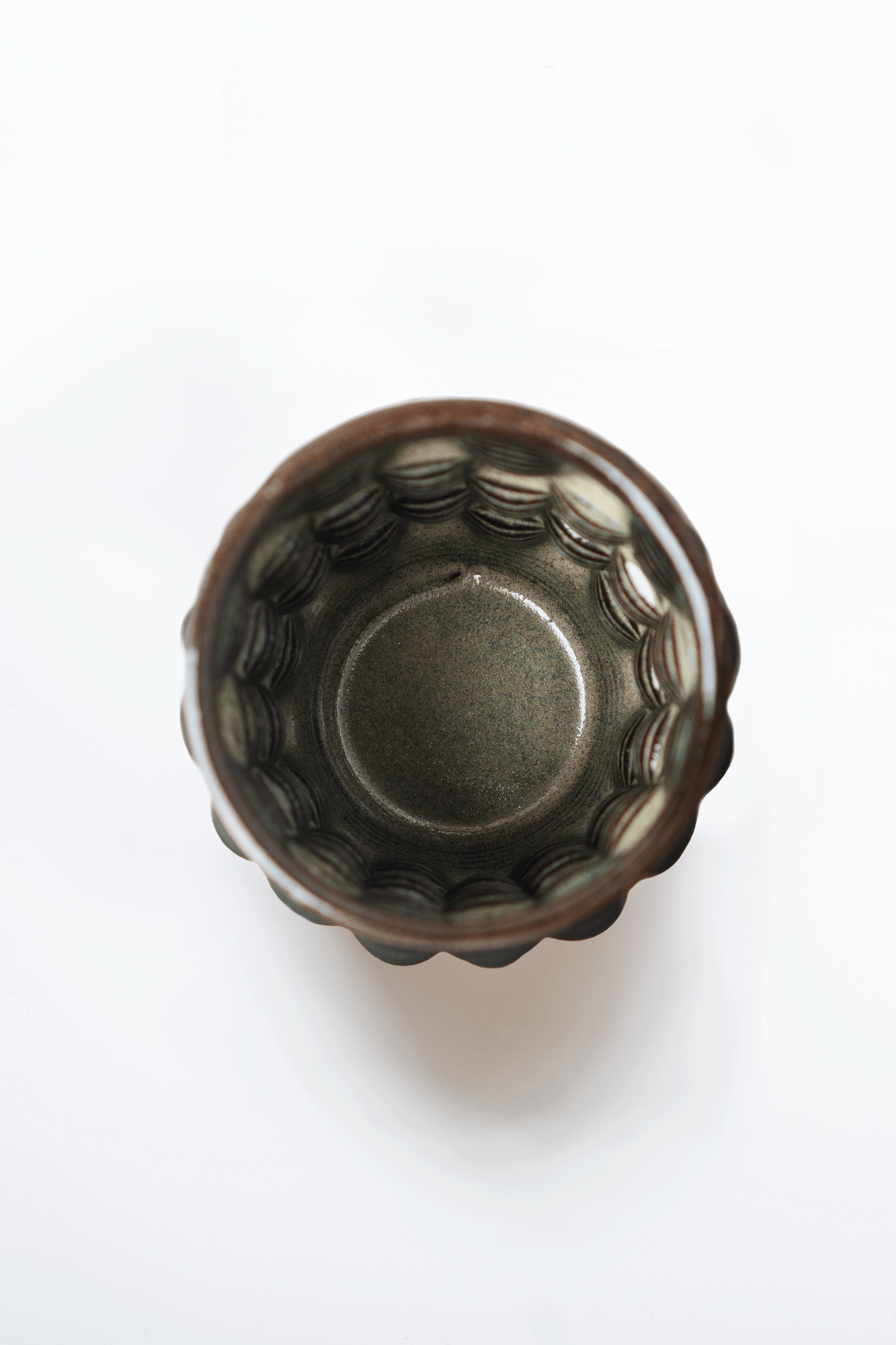 Ripple - Black Ferra 3d Printed Clay Cups
