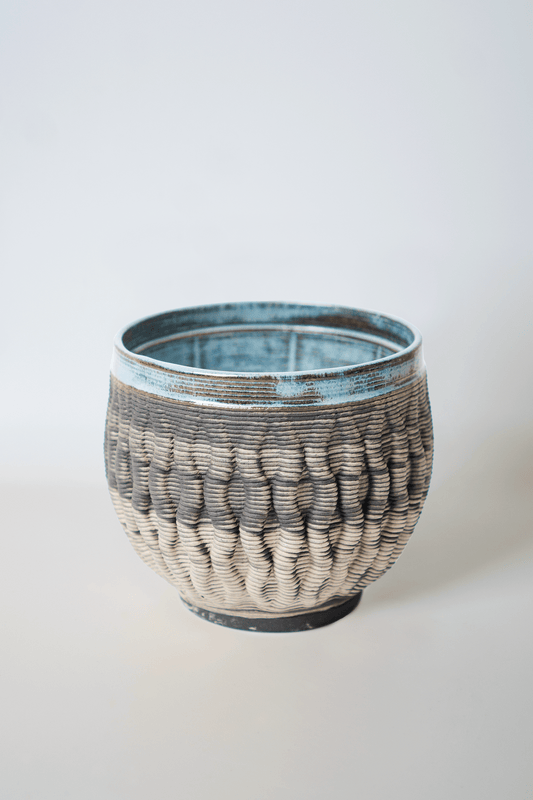 Coral - Black Ombre Blue Double Layer 3D Printed Cups