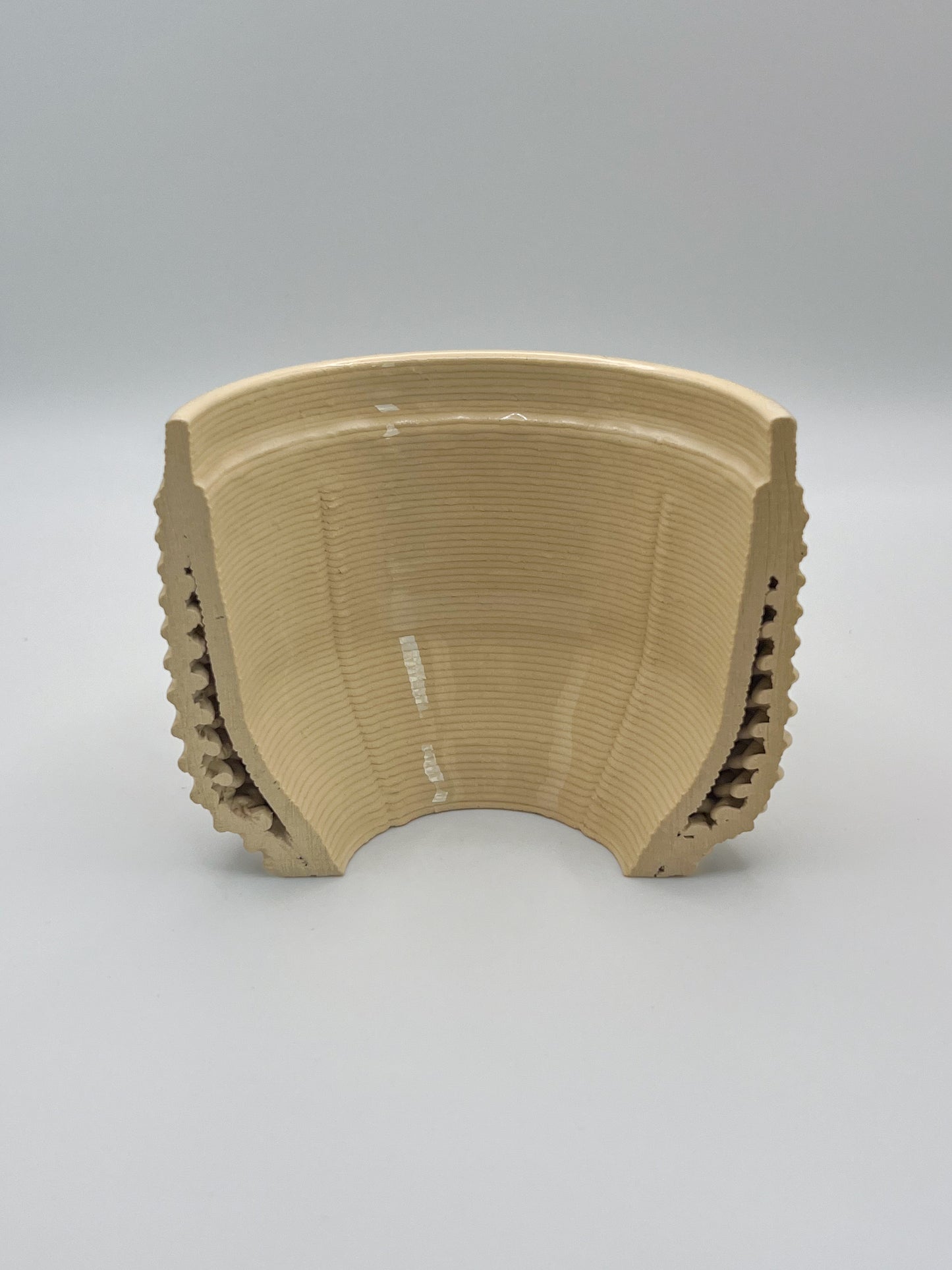 Coral - Black Ombre Blue Matte Double Layer 3D Printed Cups
