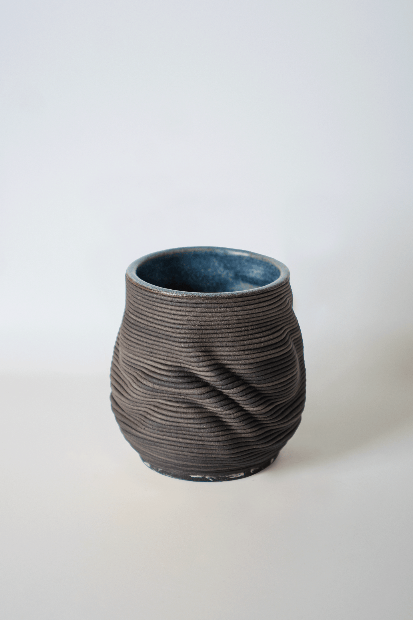 Dream - Ombre Marble Blue 3D-Printed Clay Cup