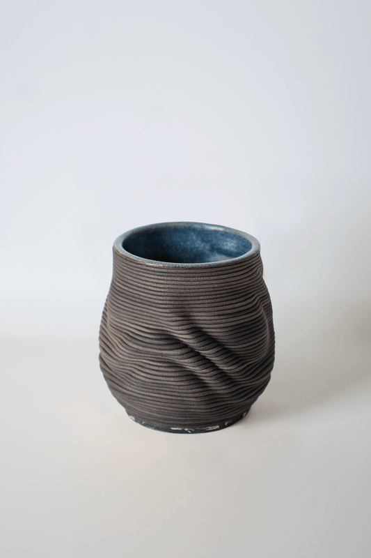 Dream - Ombre Marble Blue 3D-Printed Clay Cup