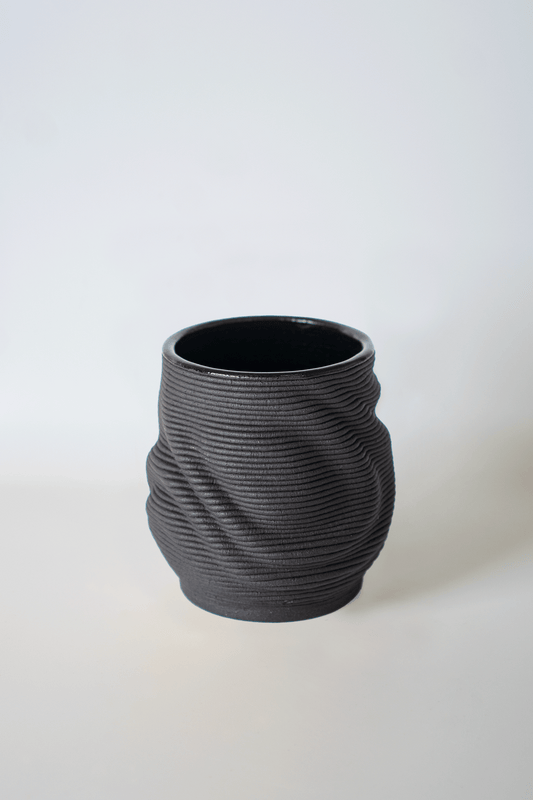 Dream - Black 3D-Printed Clay Cup