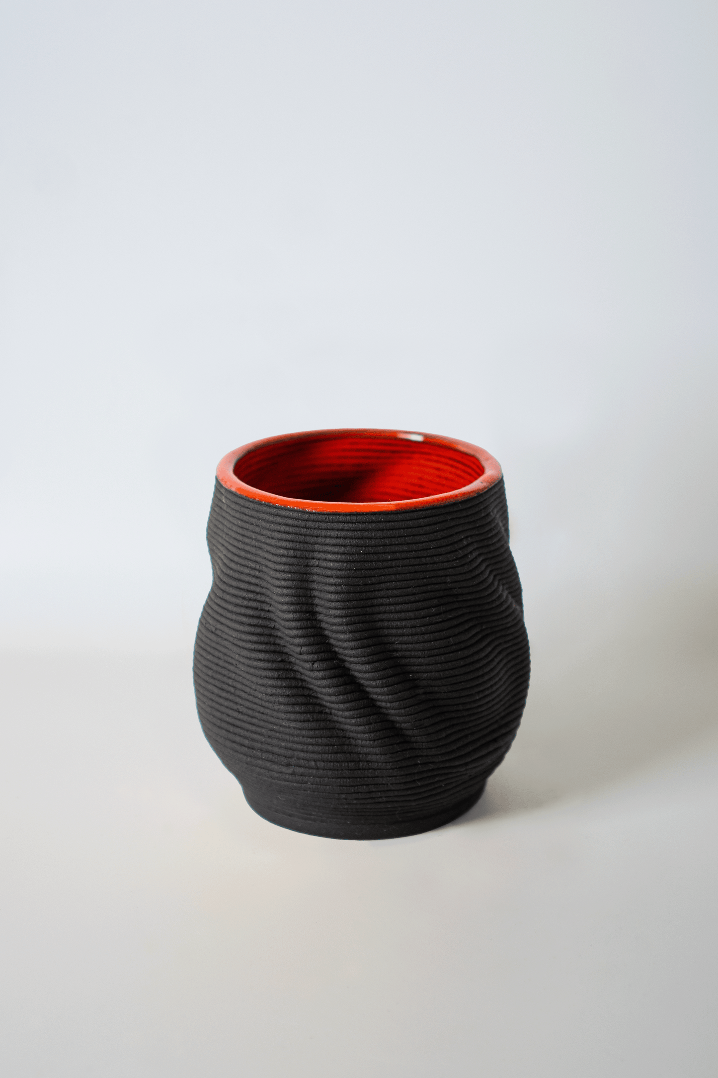 Dream - Black Magma 3D-Printed Clay Cup