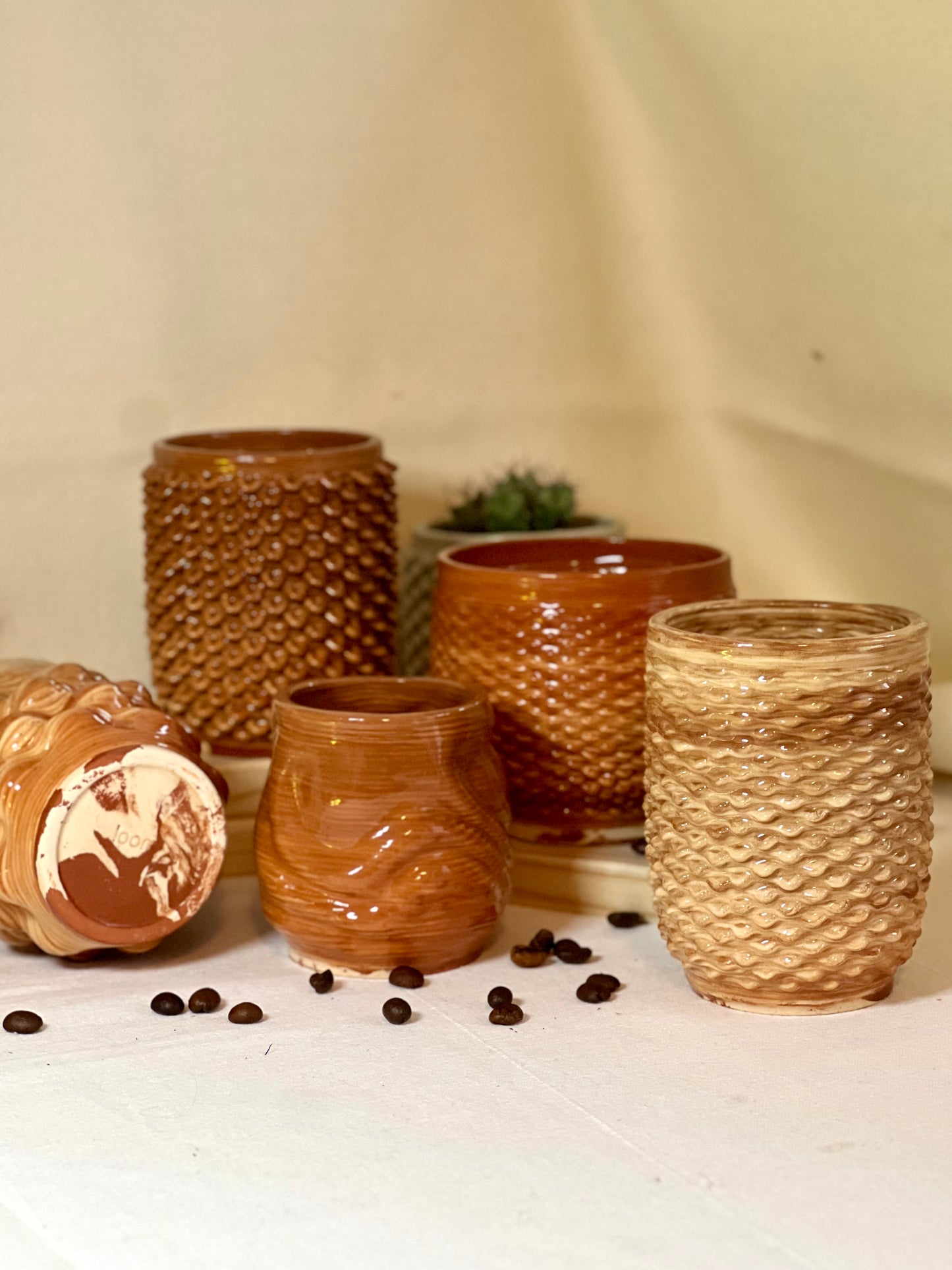 Tactile - Ombre Transparent 3d Printed Clay Cup