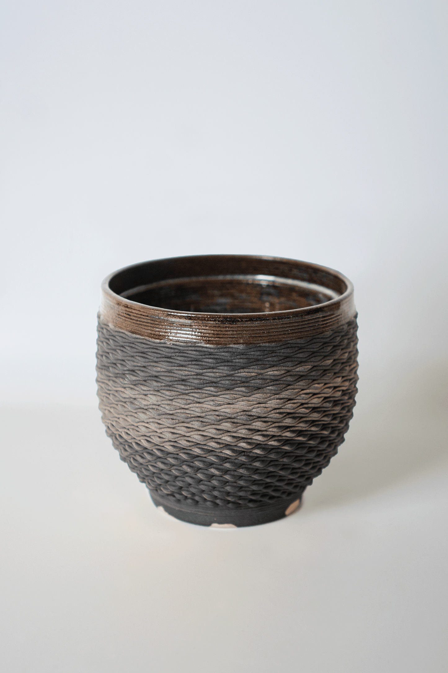 Weave -Black Ombre Ferra Double Layer 3D Printed Cups